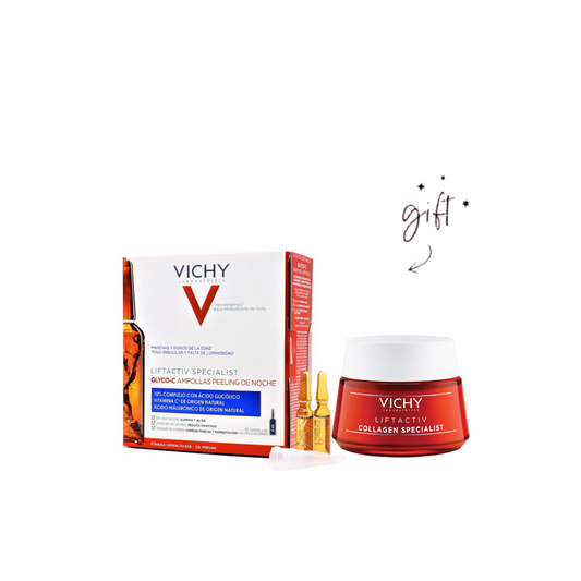 Vichy Liftactiv Glycolic Ampoule Bundle + Gift - Medaid