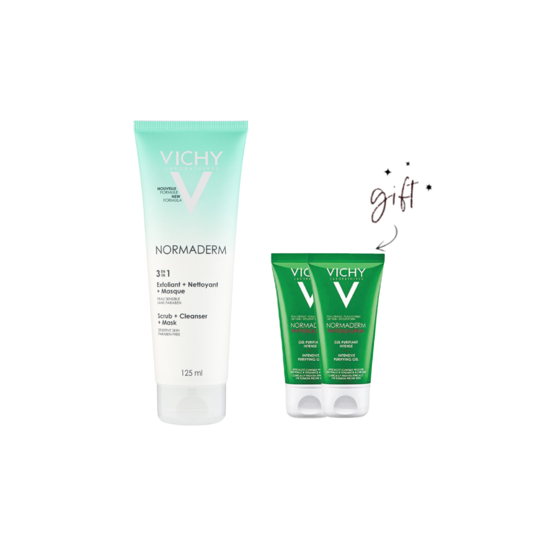 Vichy Normaderm 3 in 1 Bundle + Mini Gifts - Medaid