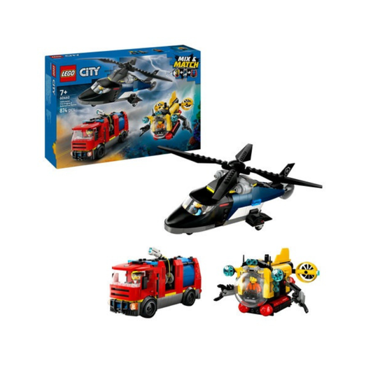 60462 Helicopter, Fire Truck & Sub.. V29 - Medaid International