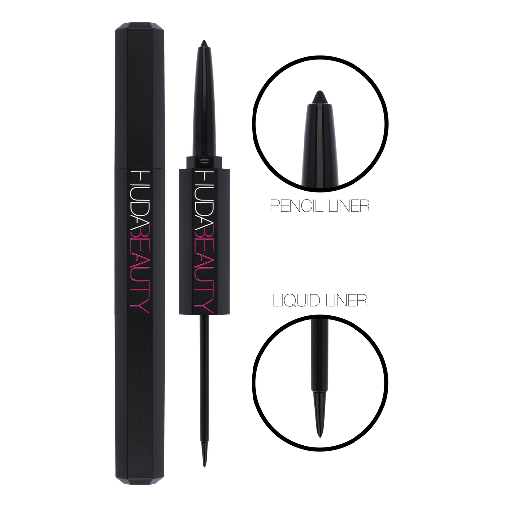 HUDA BEAUTY LIFE LINER DUO PENCIL & LIQUID EYELINER - Medaid - Lebanon