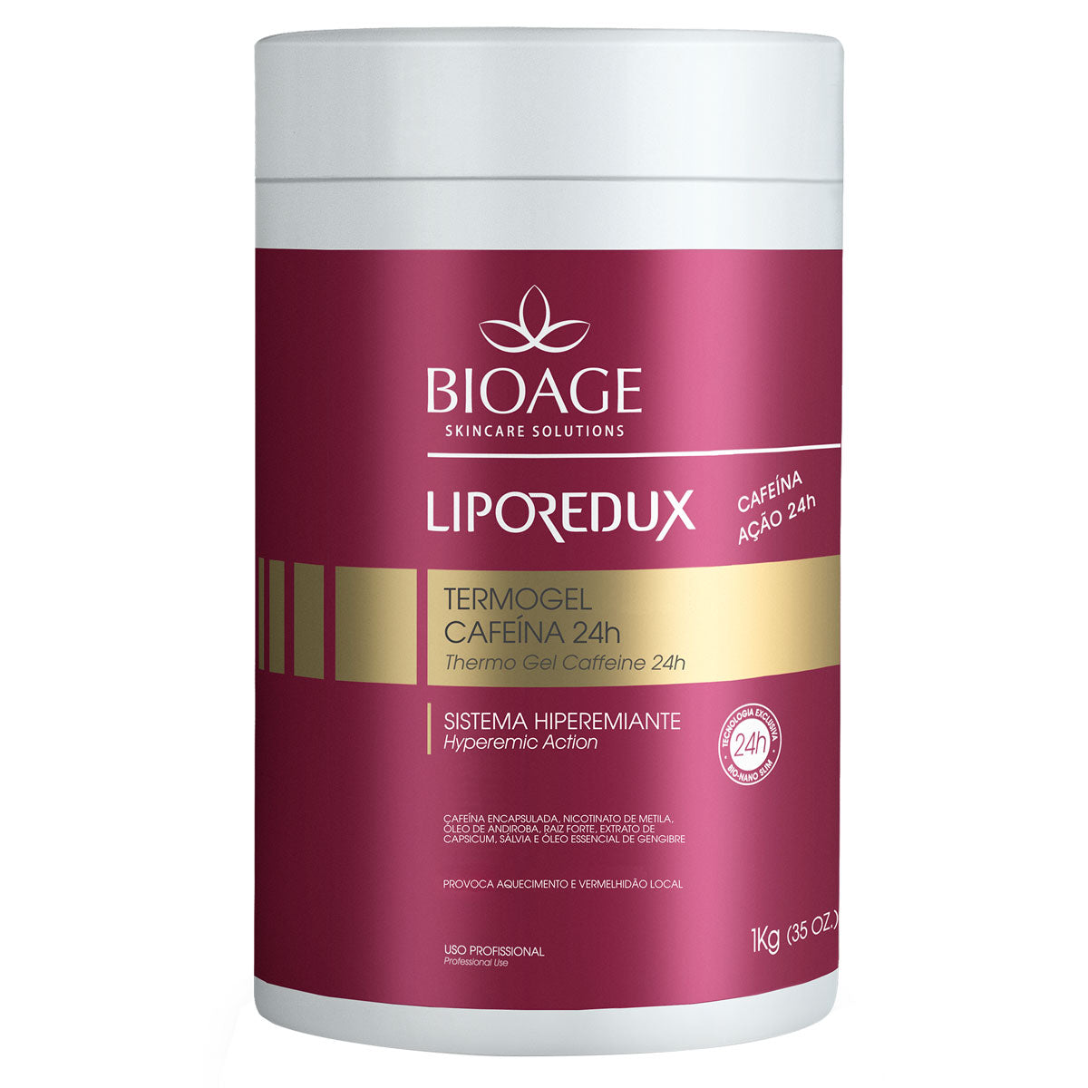 Lipo Redux Thermal Gel Caffeine 24h - 1KG - Medaid