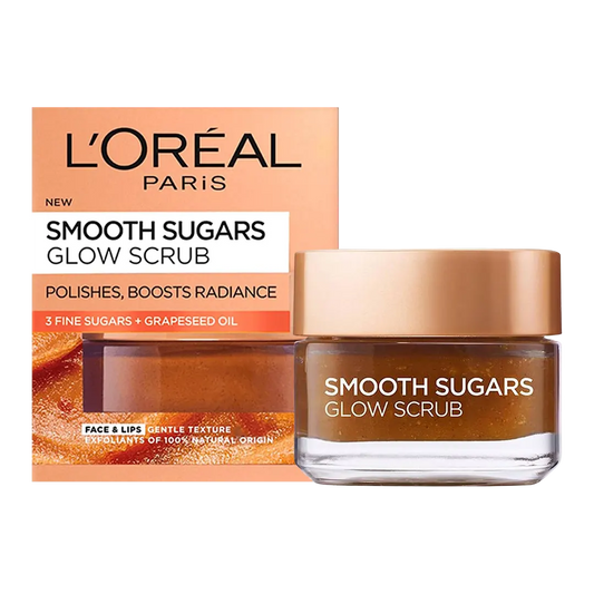 Loreal Smooth Sugars Glow Scrub - 50ml - Medaid