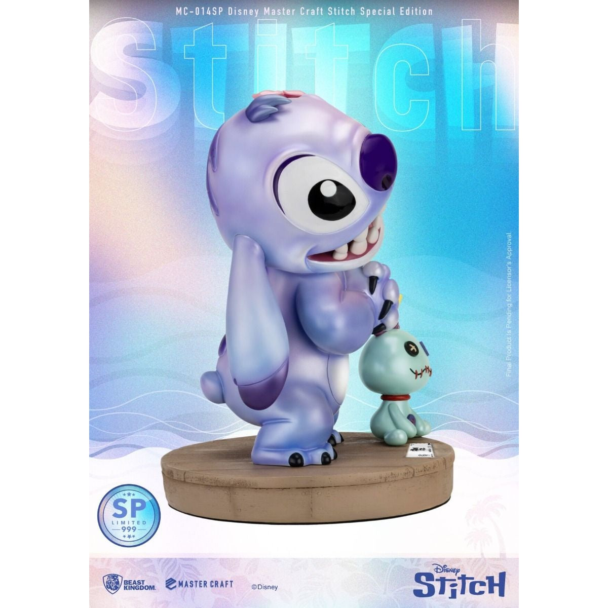 MC-014SP Disney Master Craft Stitch Special Edition Master Craft By Beast Kingdom - Medaid International