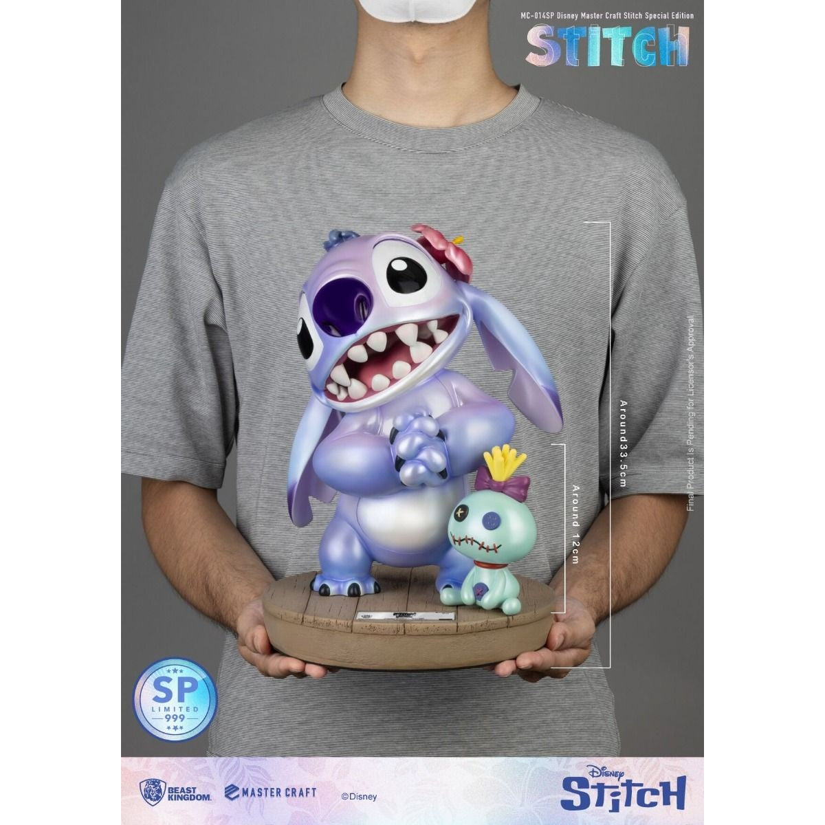 MC-014SP Disney Master Craft Stitch Special Edition Master Craft By Beast Kingdom - Medaid International