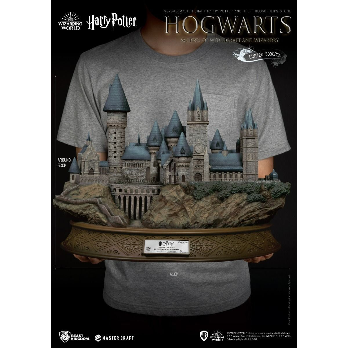 Harry Potter And The Philosopher's Stone Master Craft Hogwarts School Of Witchcraft And Wizardry (MC-043) by Beast Kingdom - Medaid International