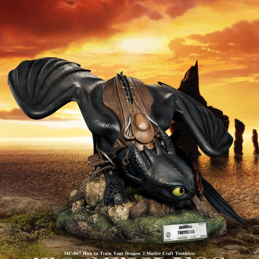 How to Train Your Dragon: The Hidden World Master Craft MC-067 Toothless Limited Edition Statue By Beast Kingdom - Medaid International