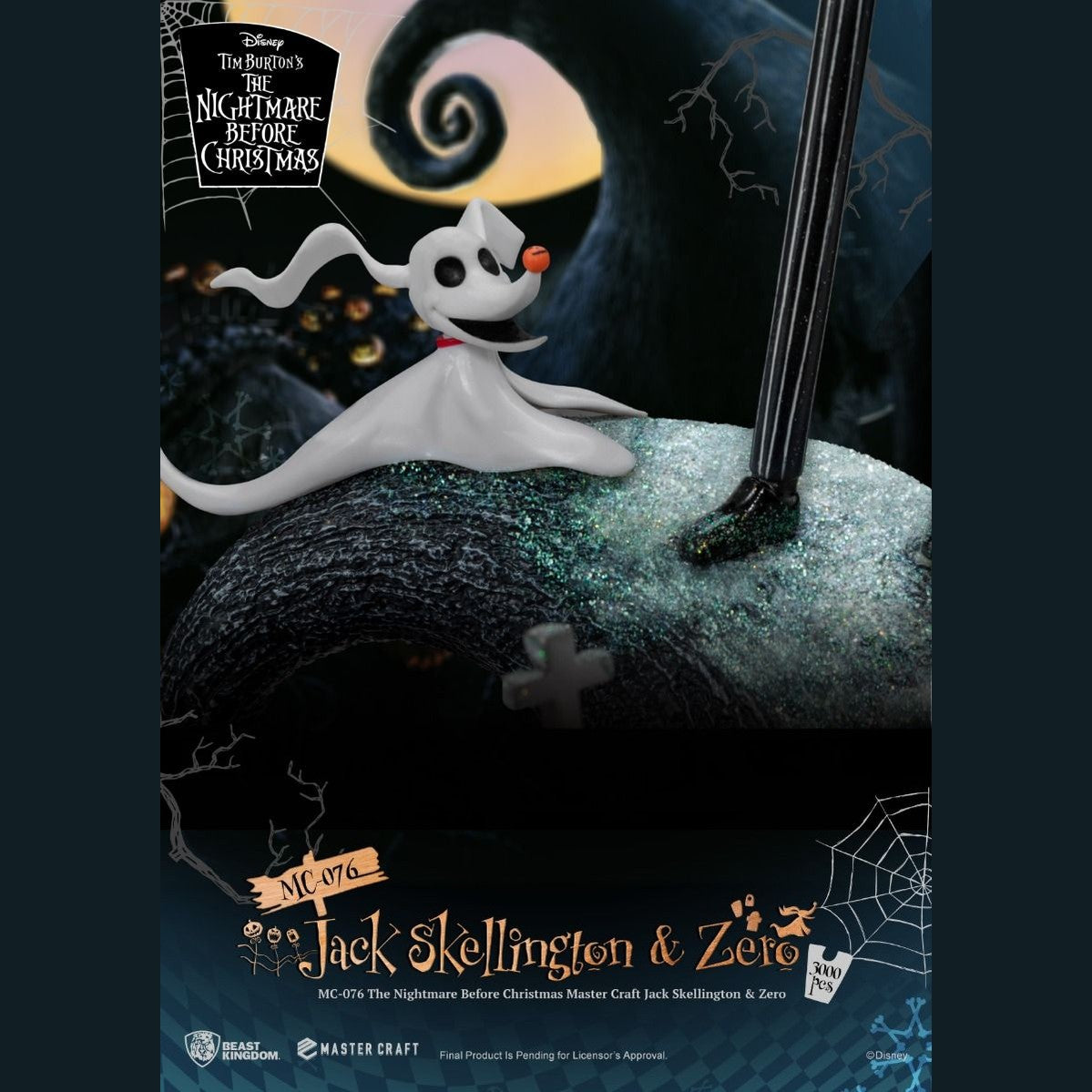 The Nightmare Before Christmas Master Craft MC-076 Jack Skellington & Zero Limited Edition Statue By Beast Kingdom - Medaid International