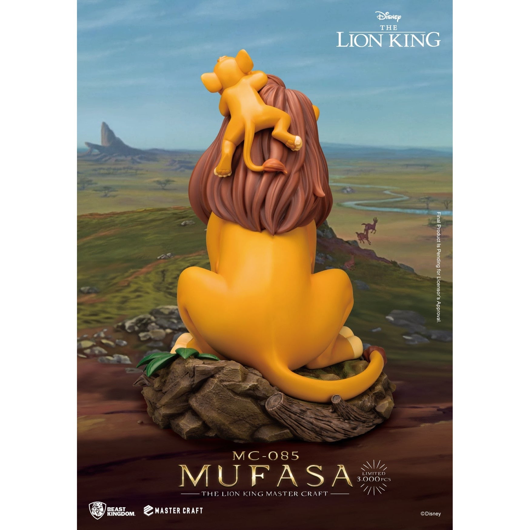 MC-085 The Lion King Master Craft Mufasa By Beast Kingdom - Medaid International