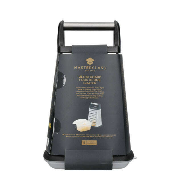 MasterClass Stainless Steel  Grater With Collecting Box - Medaid International