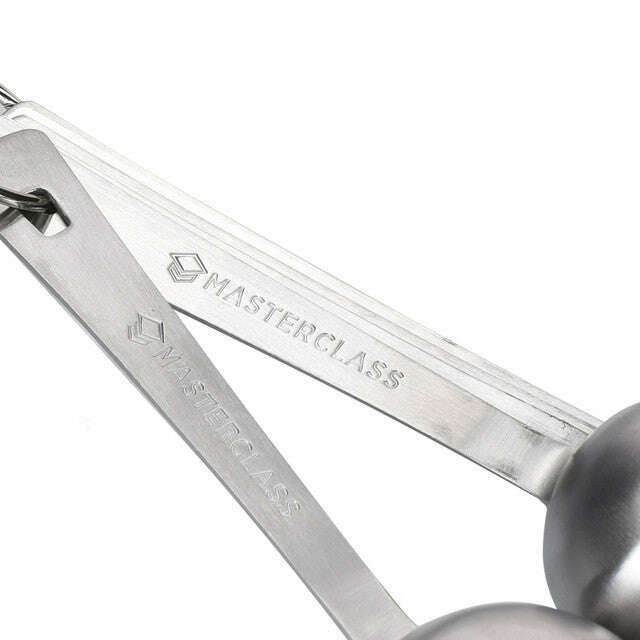 MasterClass Stainless Steel Measuring Spoon Set, 6 Pieces - Medaid International