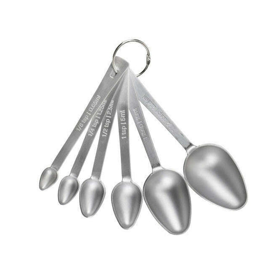 MasterClass Stainless Steel Measuring Spoon Set, 6 Pieces - Medaid International