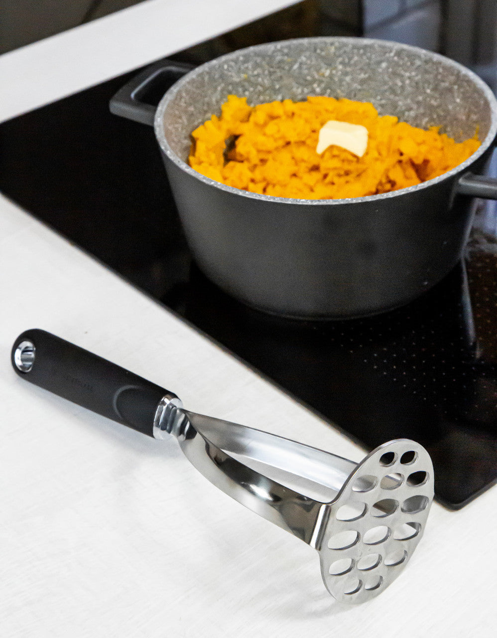 MasterClass Soft Grip Stainless Steel Masher - Medaid International