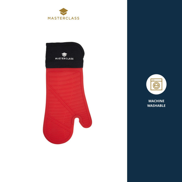 MasterClass Seamless Silicone Oven Glove With Cotton Sleeve - Medaid International