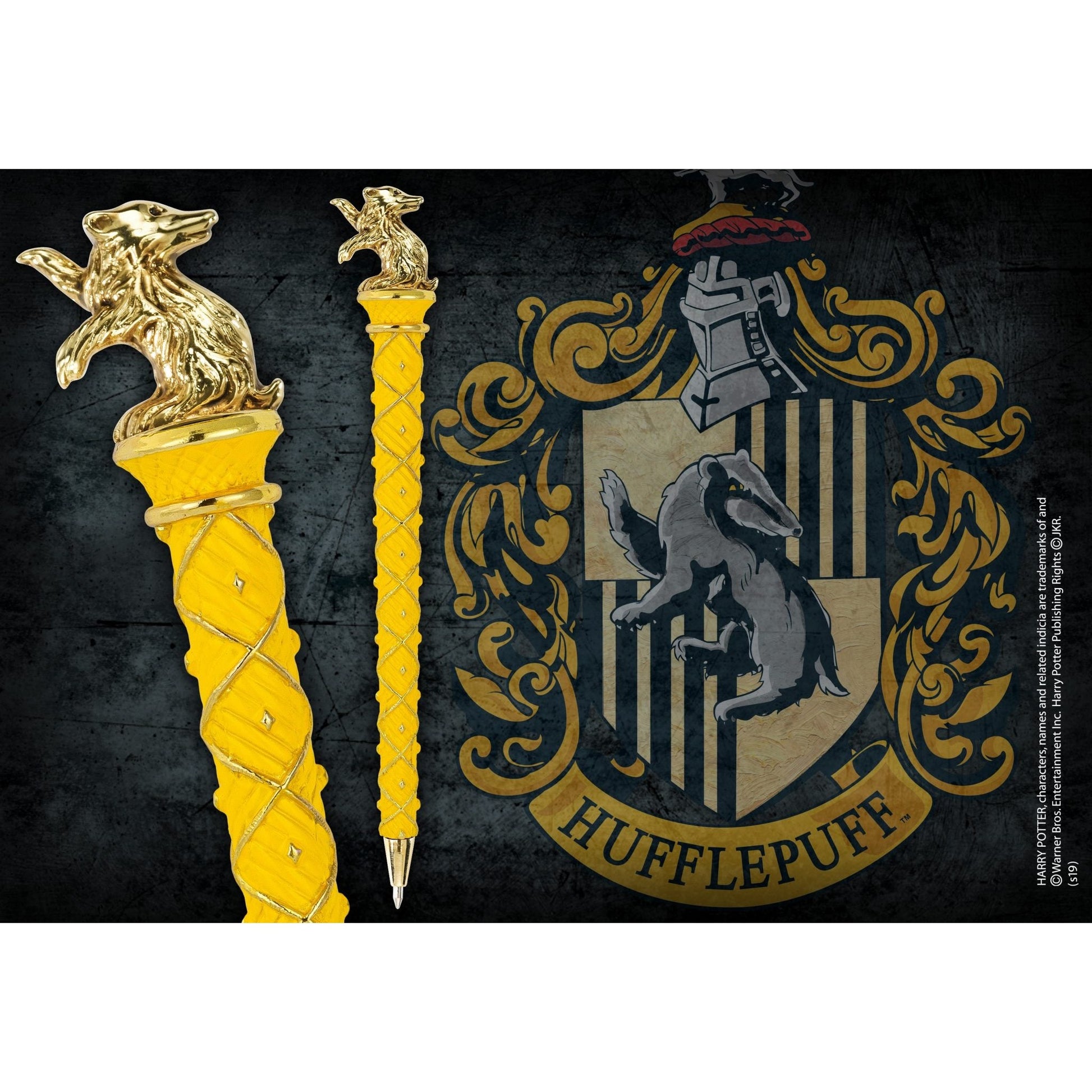 Noble: Harry Potter - Hufflepuff Gold Plated Pen - Medaid International