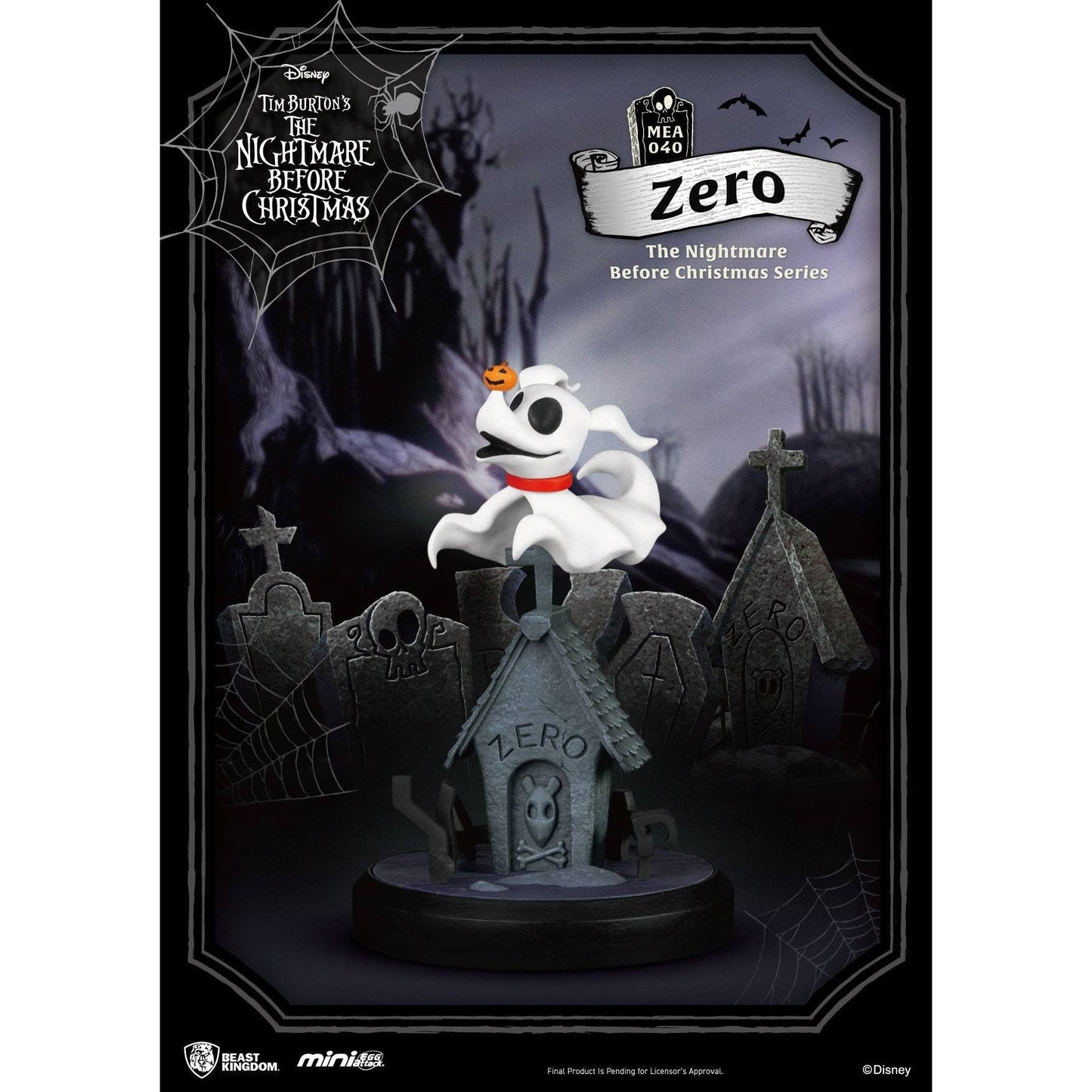 Nightmare Before Christmas - Zero Mini Egg Attack Figure by Beast Kingdom - Medaid International