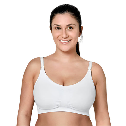 3-in-1 Nursing & Pumping Bra White - Medium - Medaid International