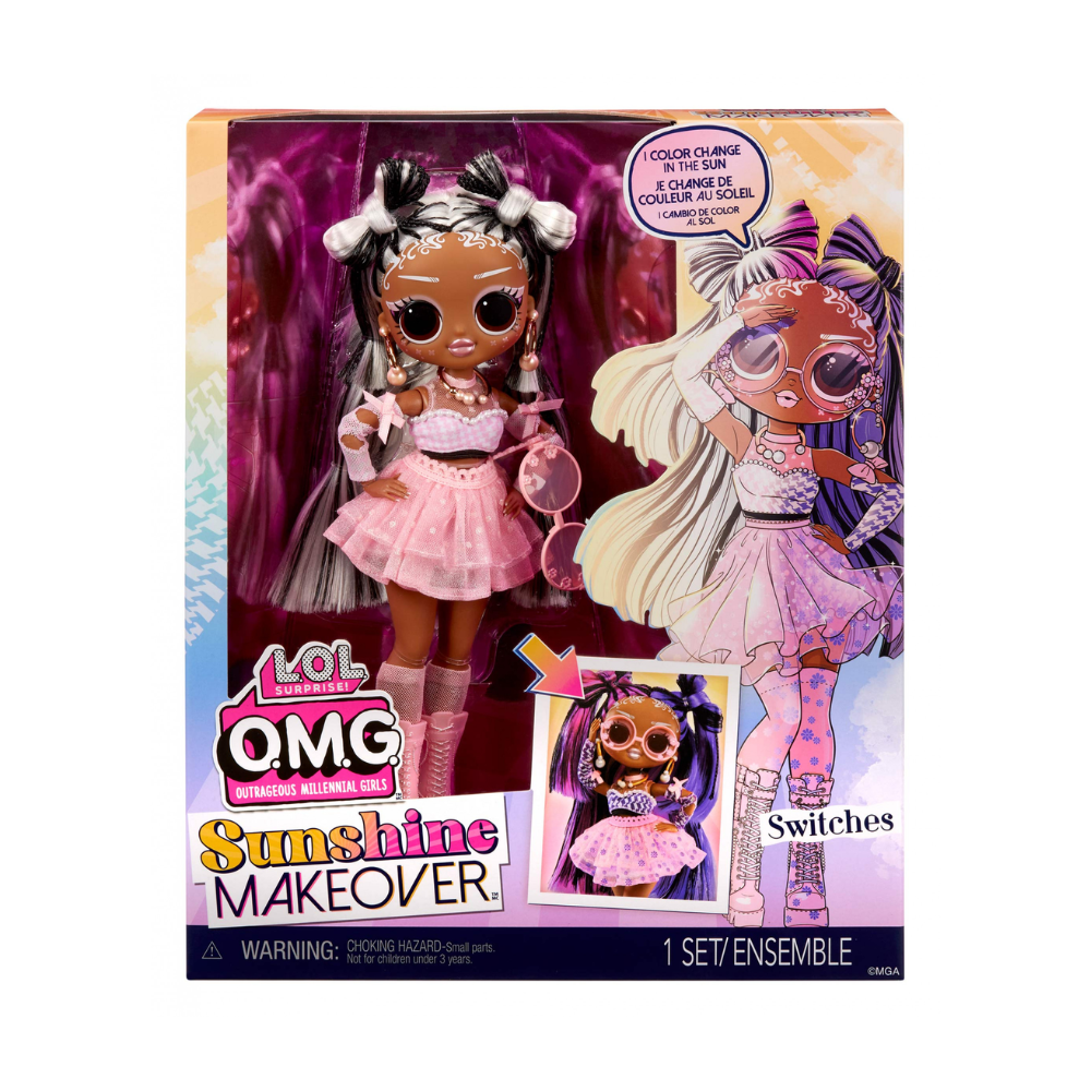 L.O.L. Surprise! OMG Sunshine Color Change - Switches Fashion Doll with Color Changing Hair - Medaid International