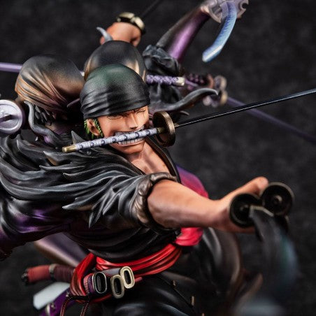 One Piece Asura Roronoa Zoro Ver Demon Spirit Kyuutou-ryuu Wa-Maximum Portrait of Pirates (P.O.P.) Figure by MegaHouse - Medaid International
