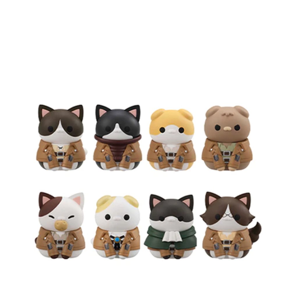 Attack On Titan Mega Cat Project Trading Figures Gathering Scout Regiment Danyan! (REPEAT) by Megahouse (1 Blind Box)) - Medaid International