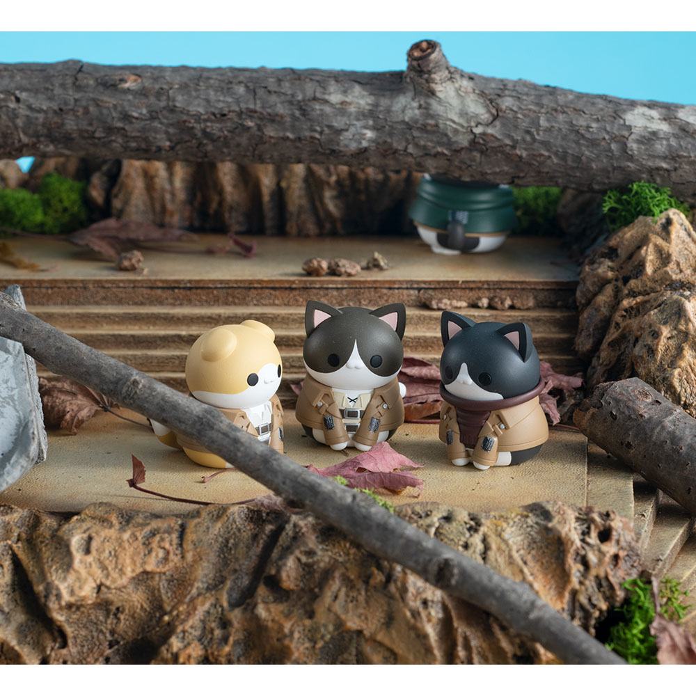 Attack On Titan Mega Cat Project Trading Figures Gathering Scout Regiment Danyan! (REPEAT) by Megahouse (1 Blind Box)) - Medaid International