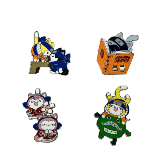 NARUTO Nyaruto! Naruto - Naruto & Sasuke Nyaruto! Collection Pin MEGA CAT PROJECT By MegaHouse - Medaid International