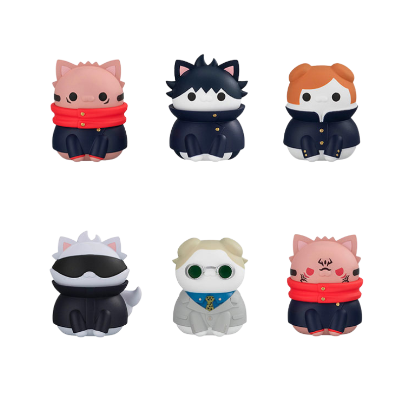Jujutsu Kaisen Nyanko Mega Cat Project Jujutsu Cats (Shibuya Incident Ver.) Box of 8 Random Figures By Megahouse - Medaid International