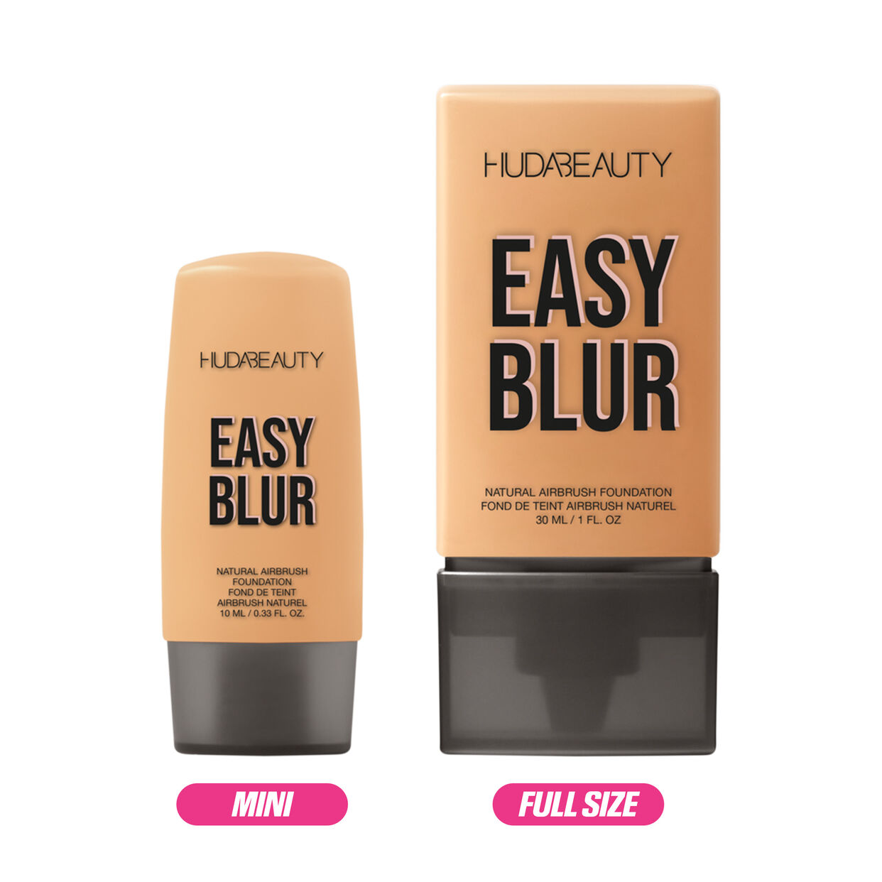 Huda Beauty Mini Easy Blur Natural Airbrush Foundation with Niacinamide 10ml - Medaid