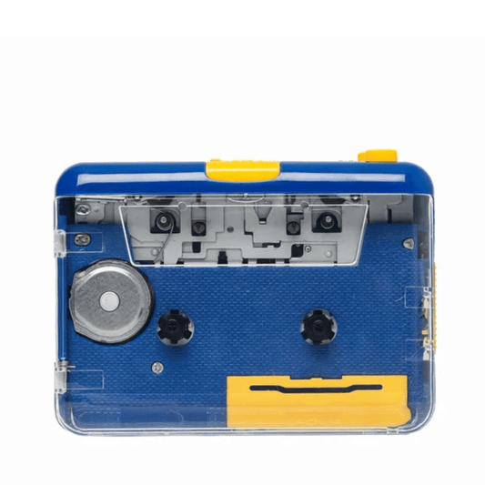 JO9 CASSETTE PLAYER (CLEAR SUPER USB) - BLUE By MJI - Medaid International