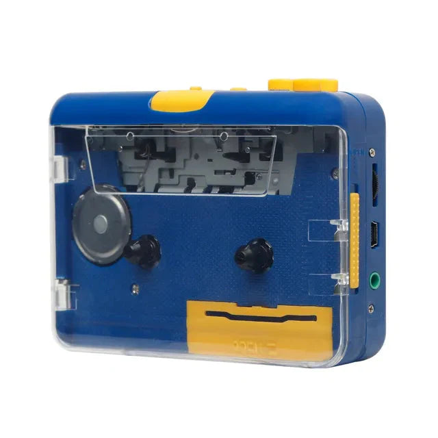 JO9 CASSETTE PLAYER (CLEAR SUPER USB) - BLUE By MJI - Medaid International