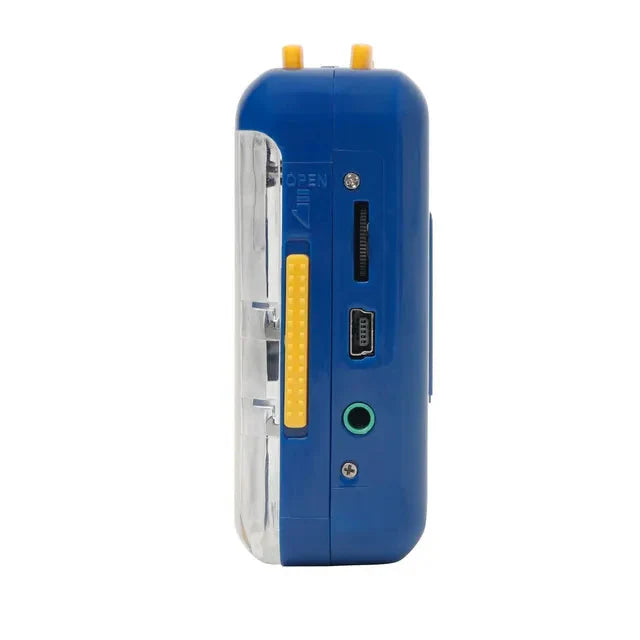 JO9 CASSETTE PLAYER (CLEAR SUPER USB) - BLUE By MJI - Medaid International