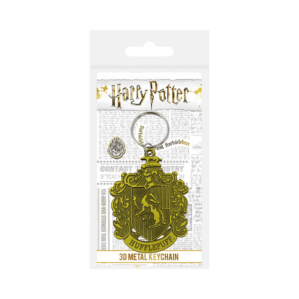 HARRY POTTER - HUFFLEPUFF CREST (METAL KEYCHAIN) By Pyramid - Medaid International