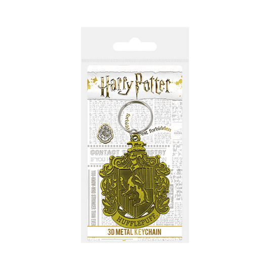 HARRY POTTER - HUFFLEPUFF CREST (METAL KEYCHAIN) By Pyramid - Medaid International