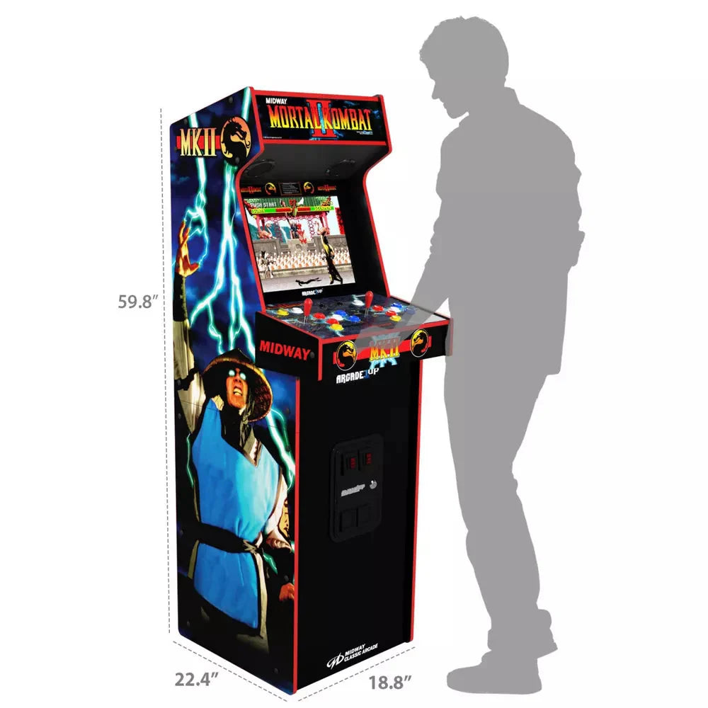 Arcade 1 Up :  Mortal Kombat 2 Deluxe Arcade Machine - Medaid International