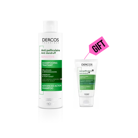 Dercos Anti-Dandruff Sensitive Shampoo + Gift - Medaid