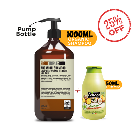 Argan Oil Shampoo + Pineapple Coconut Cream Shower Milk - Medaid