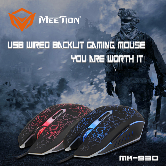 MEETION M930 Gaming Mouse Wired With RGB Chroma Backlit - Medaid International