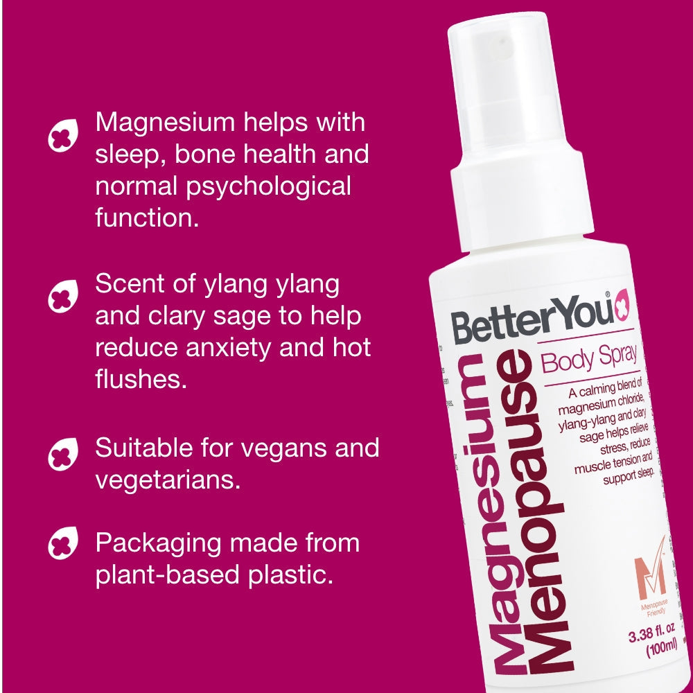 BetterYou - Magnesium Menopause Body Spray 100ml - Medaid International