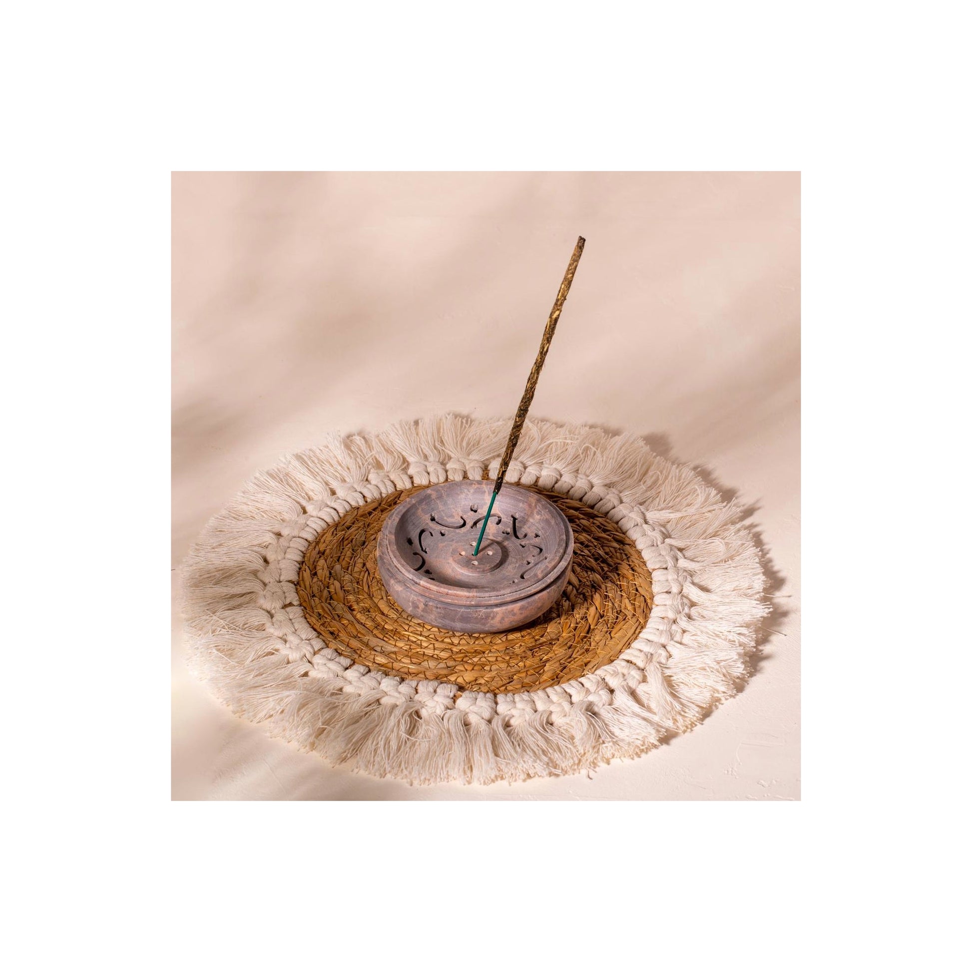 AROMA MARBLE PLATE INCENSE HOLDER GREY - Medaid International