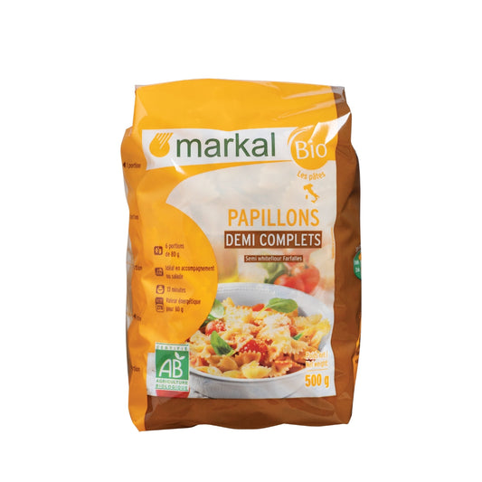 Organic Semi-Whole Farfalle Pasta - Medaid International