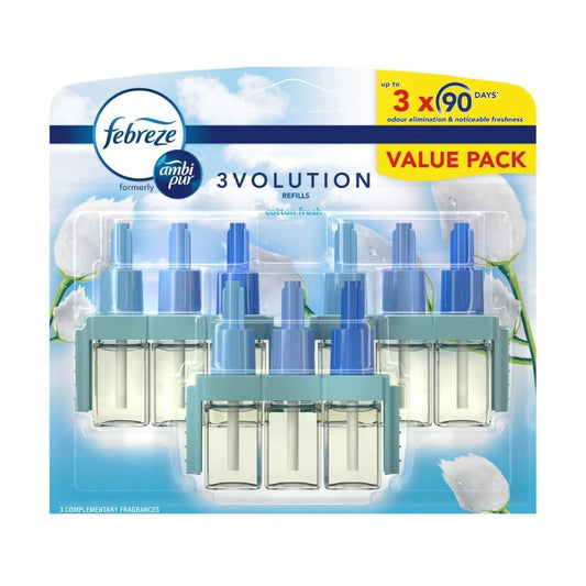 Febreze 3 Volution Refill 3pk Cotton Fresh - Medaid International