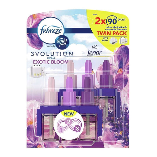 Febreze 3Volution Refill Twin Exotic Bloom  2x20ml - Medaid International
