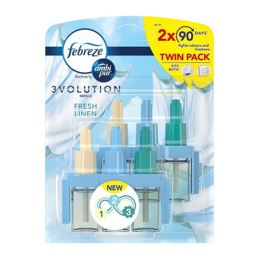 Febreze 3Volution Refill Twin Fresh Linen 2x20ml - Medaid International