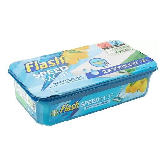 Flash SpeedMop Refill Pads Anti Bacterial Lemon 24ct - Medaid International