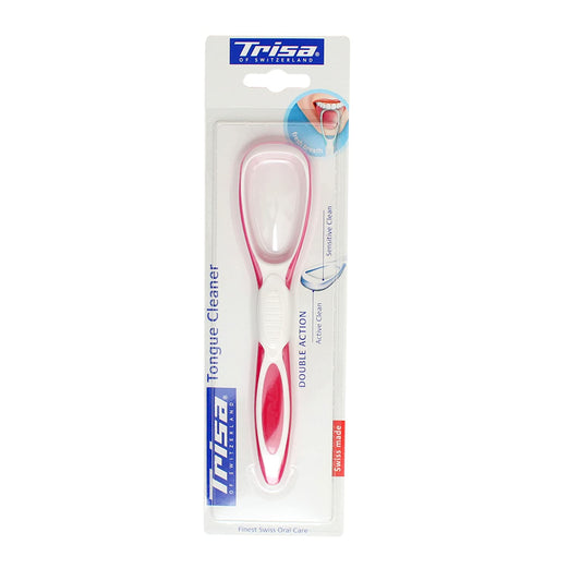 Mouthwash Companion Tongue Cleaner for Mouth Hygiene - Trisa - Pink - Medaid - Lebanon
