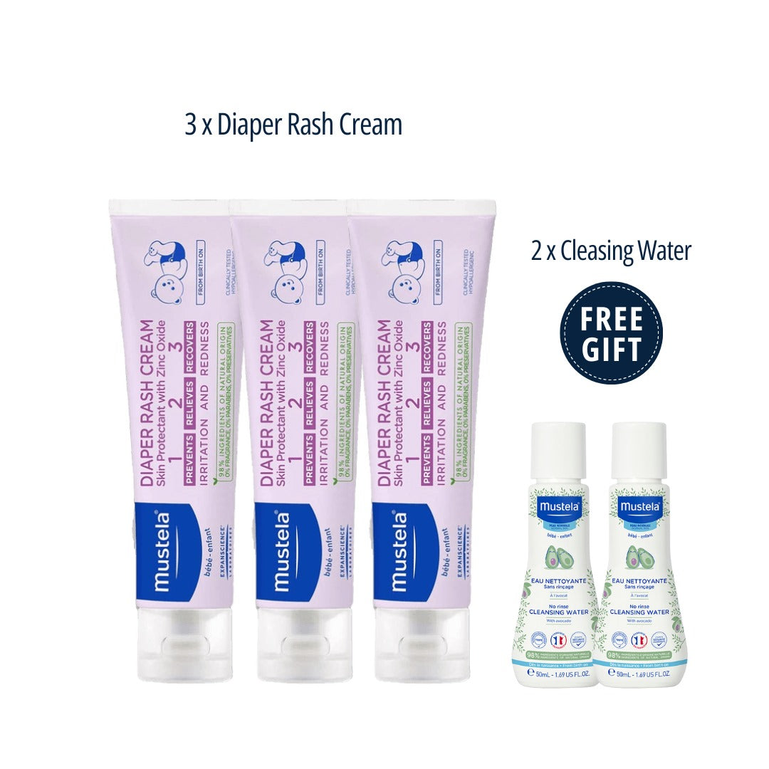 Mustela Triple Diaper Bundle