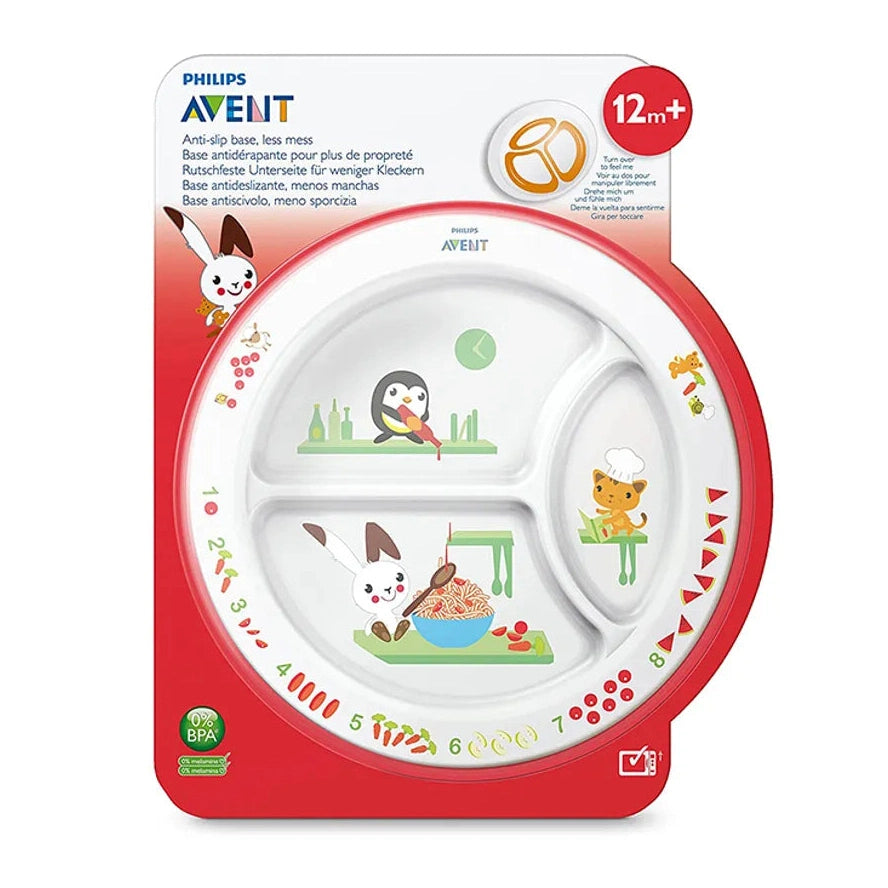 Avent anti-slip base, less mess plate 12m+ - Medaid International