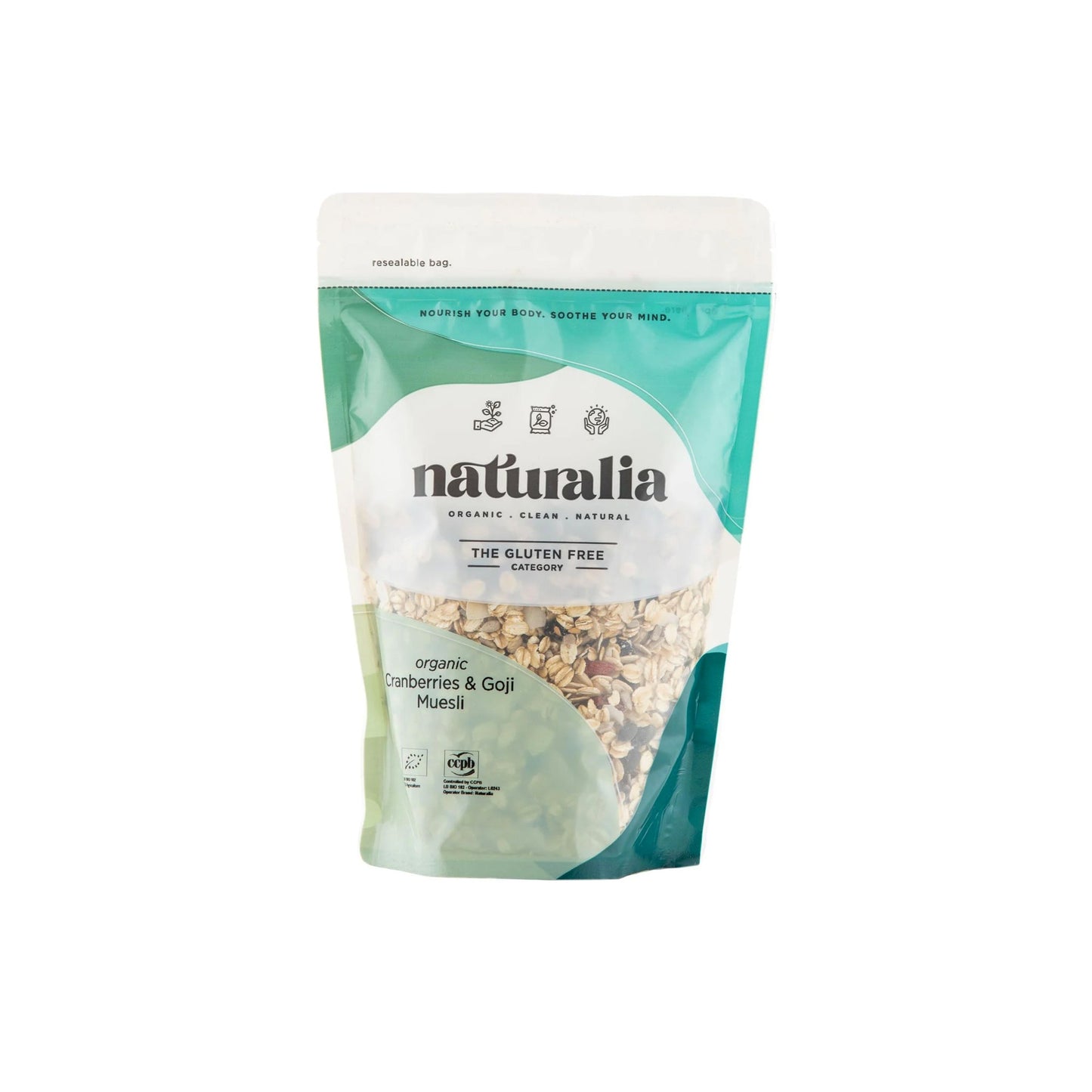 NATURALIA ORGANIC CRANBERRIES & GOJI MUESLI - GLUTEN FREE - Medaid International