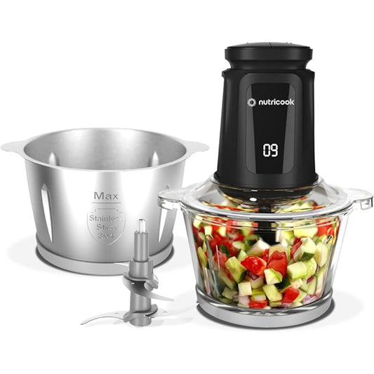 XXXL Glass & Stainless Steel Chopper + Mincer - Medaid International