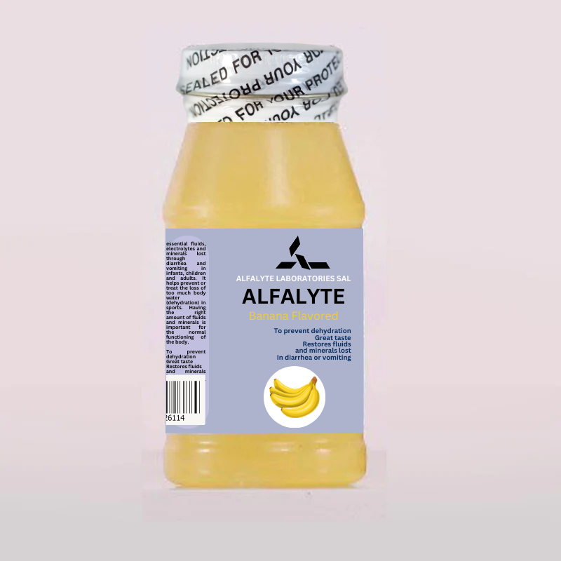 Alfalyte Banana Flavor - Essential Electrolytes for Recovery - Medaid - Lebanon