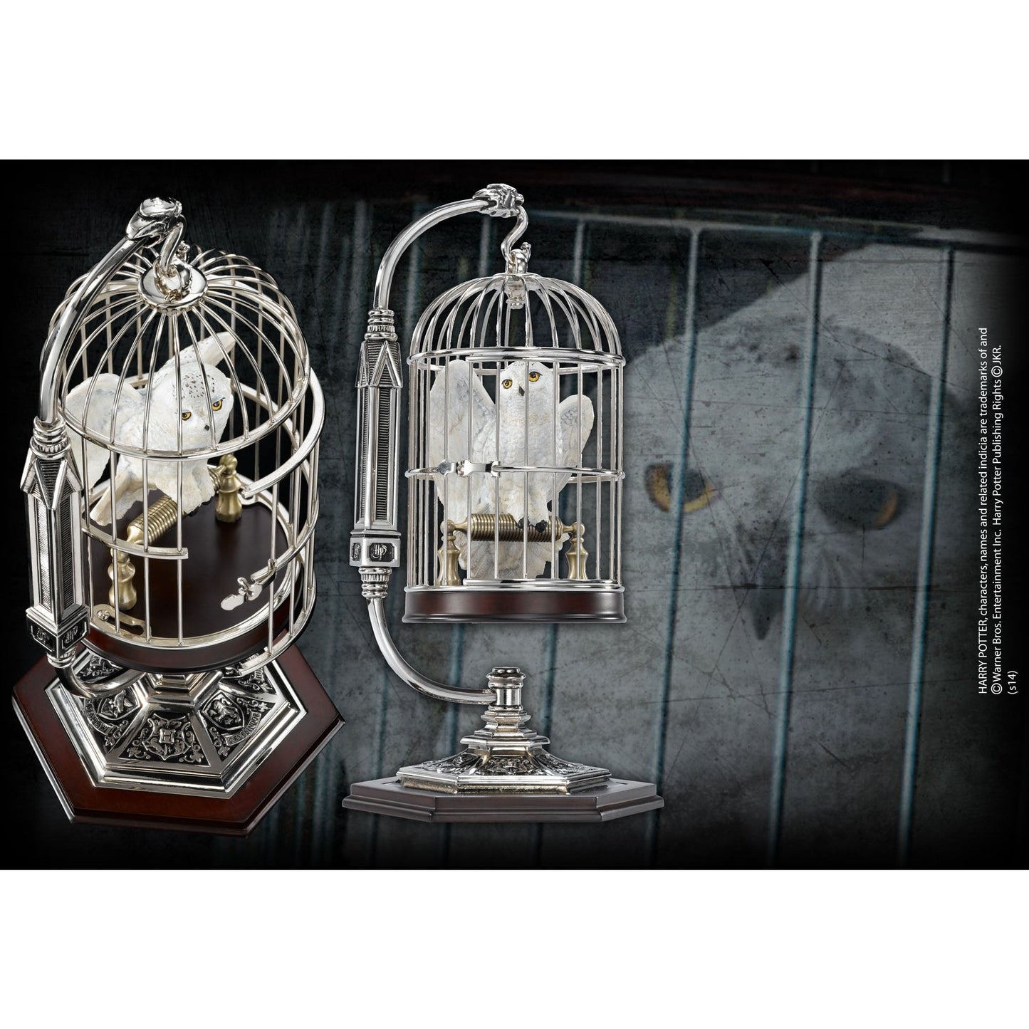 Harry Potter Miniature Hedwig and Cage Figure By The Noble Collection - Medaid International